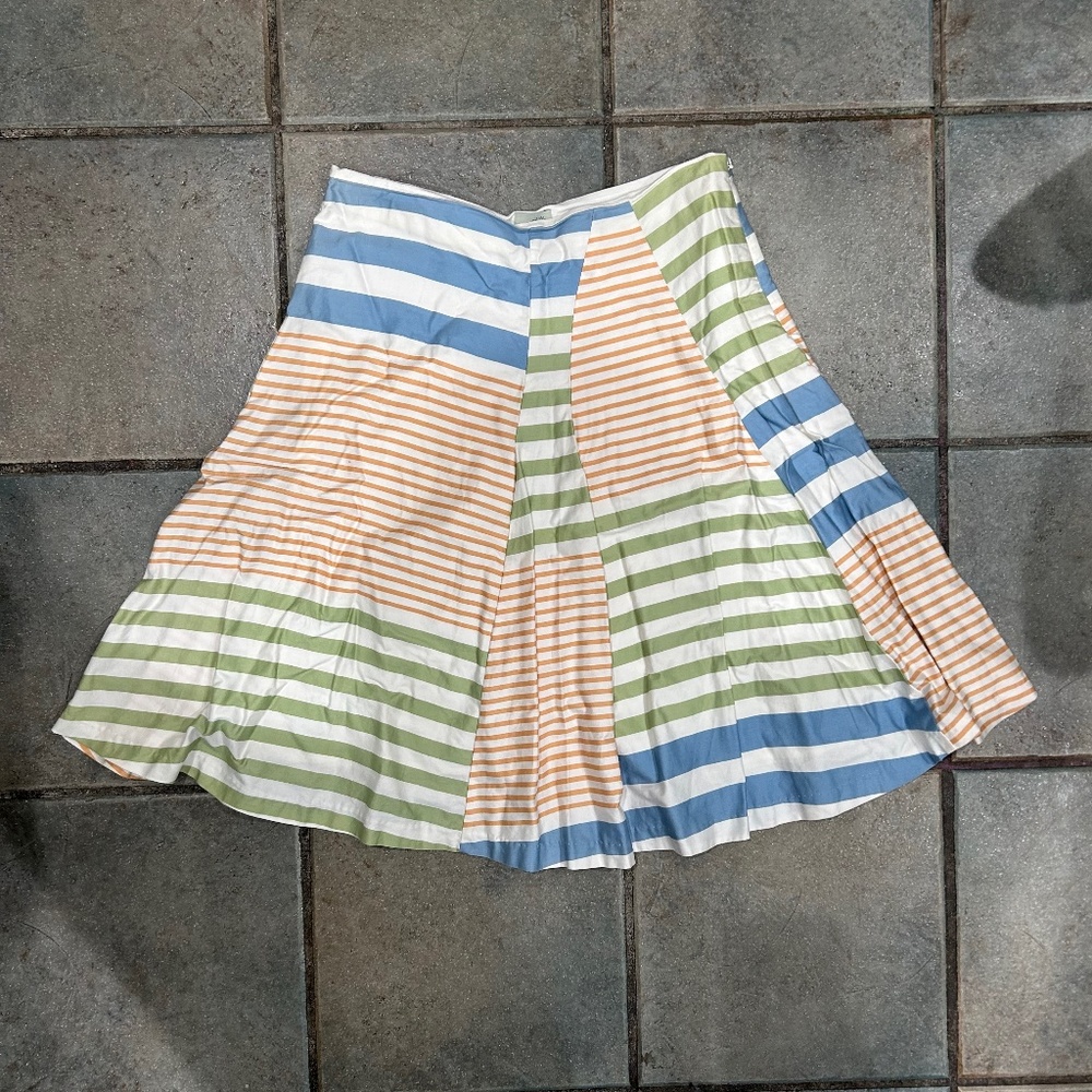 Oddile Anthropologie striped summer skirt